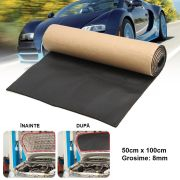 Accesorii auto - Material insonorizant auto cu exterior textil tip MOCHETA (50cm x100 cm x 8mm)