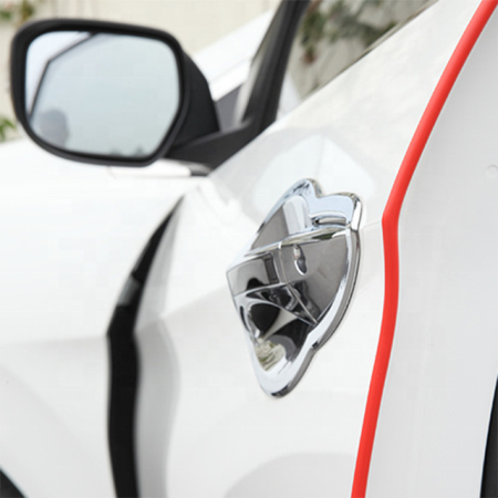 Tuning - Banda de protectie muchii caroserie, culoare Rosu, lungime 5m