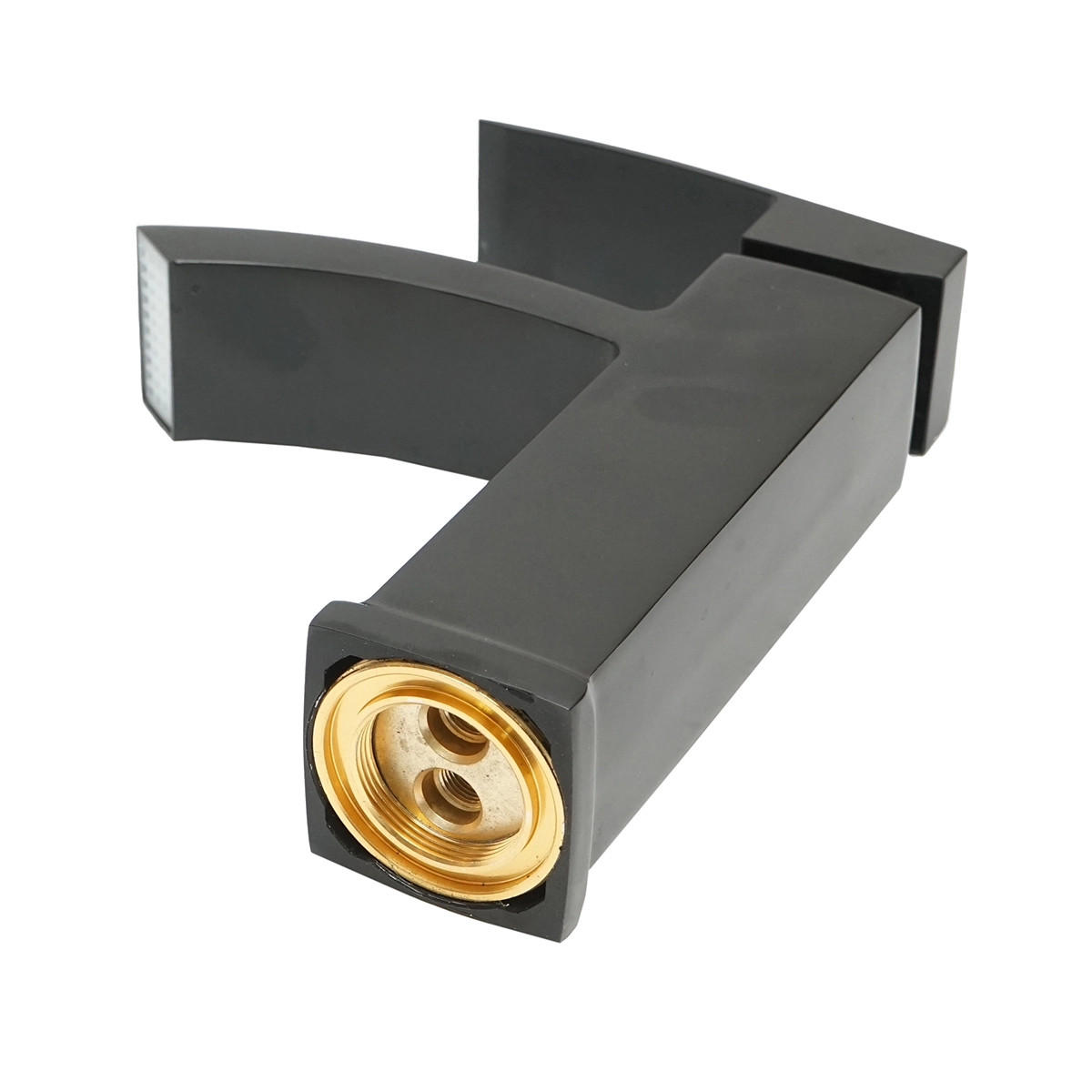 Baterie lavoar tip cascada, monocomanda, finisaj negru mat, aliaj zinc, accesorii incluse [1]