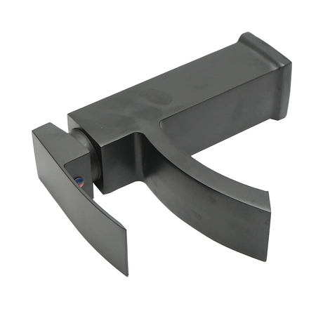 Baterie lavoar tip cascada, monocomanda, finisaj negru mat, aliaj zinc, accesorii incluse [3]