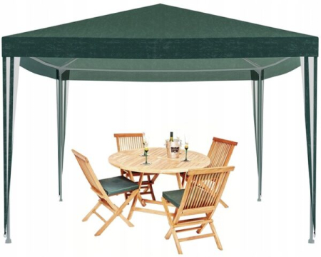 Cort pavilion de gradina, 300×300 cm, impermeabil cu rezistenta UV, verde [1]