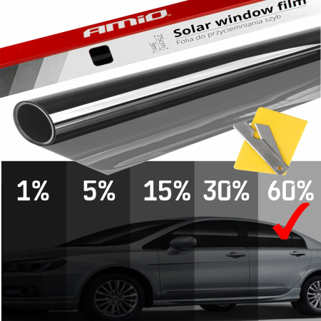 Accesorii Autoturisme - Folie fumurie pentru geamuri Light Black 0.5 x 3m (60%)