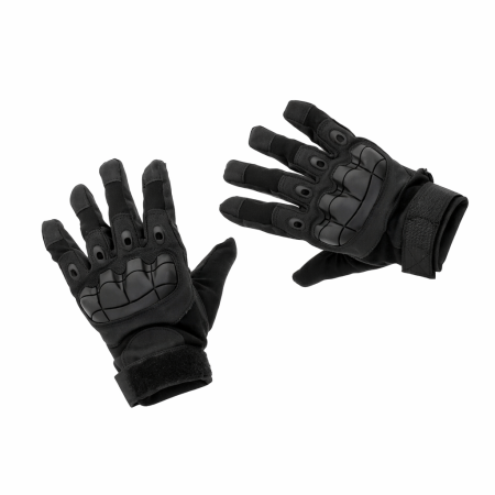Accesorii auto - Manusi Tactice cu elemente de protectie, marime L, cu destinatie Moto, ATV, SSV, QUAD, culoare Neagra