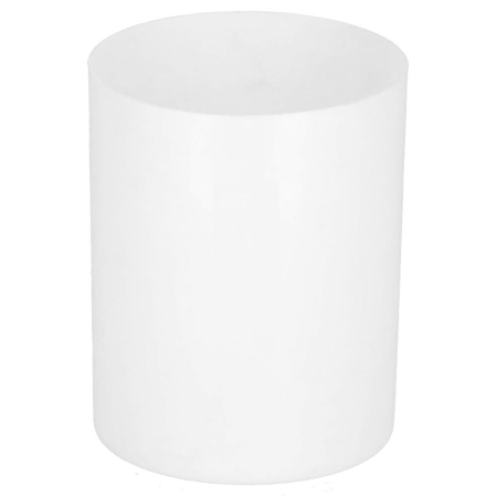 Perie WC cu rezervor detasabil si capac, din metal si bambus, 40 cm, alb [7]