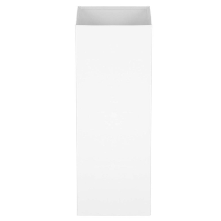 Perie WC cu rezervor detasabil si capac, din metal si bambus, 40 cm, alb [8]