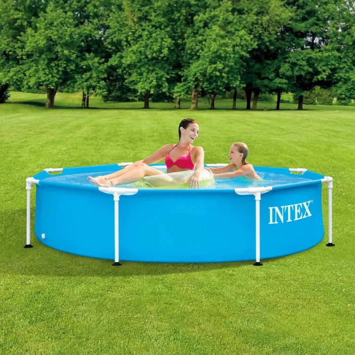 Piscina rotunda cadru metal intex, 244cm x 51 cm [1]