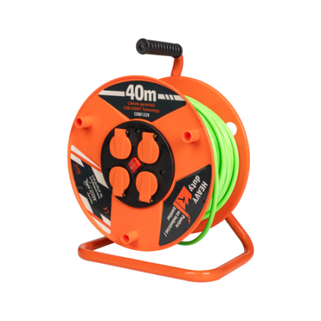 Prelungitor rola cu tambur 3x2.5mm², 40 m, 4 prize Schuko - COBI SMART® [3]