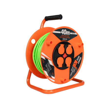 Prelungitor rola cu tambur 3x2.5mm², 40 m, 4 prize Schuko - COBI SMART® [2]