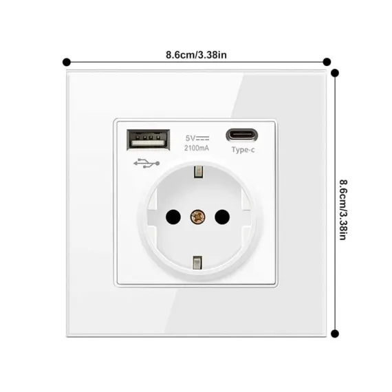 Accesorii electrice - Priza suko cu USB si Tip C 2.1A