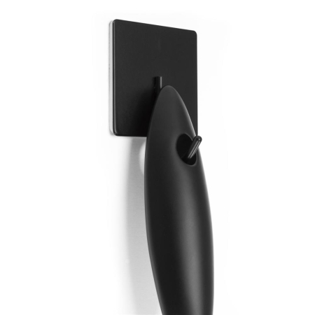 Racleta pentru baie din inox cu suport adeziv, lama 25 cm, finisaj mat negru [9]
