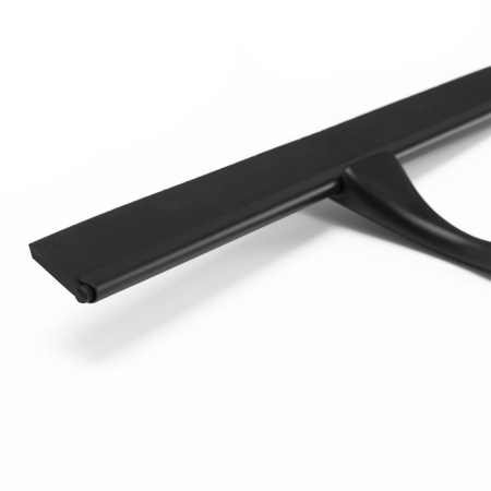 Racleta pentru baie din inox cu suport adeziv, lama 25 cm, finisaj mat negru [10]