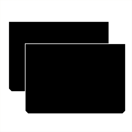 Accesorii Camioane si Remorci - Set 2 buc. Aparatori Noroi din cauciuc (53 x 37cm)