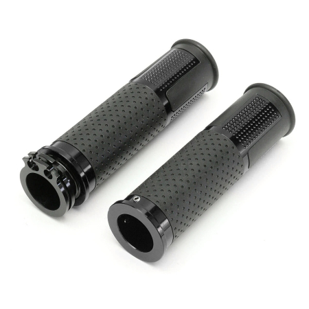 Accesorii Off-Road, ATV, QUAD, SSV - Set 2 buc. Manere Moto/ATV antiderapante, universale, culoare Neagra cu insertii Carbon