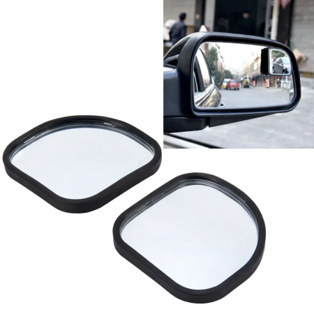 Accesorii auto - Set 2 Oglinzi unghi mort cu reglaj 360°, auto-adezive, forma neregulata