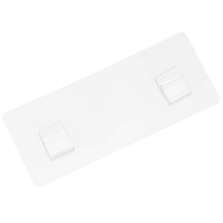Set 2 polite de colt pentru dus, metalice cu montaj autoadeziv, inox, negru [11]