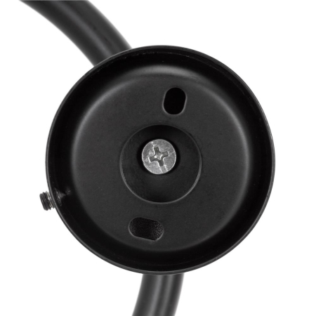 Suport metalic tip inel pentru prosop, inox cu finisaj mat, diametru 17 cm, accesorii montaj incluse, negru [13]