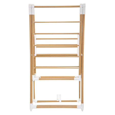 Uscator rufe 5Five Bara cu aripi laterale, efect lemn, ABS si spuma PVC, 138x51x90 cm, maro [2]