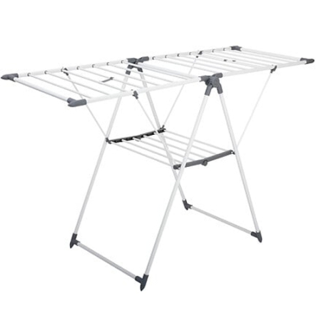 Casă - Uscator rufe 5Five Sinai cu lungime de uscare 15 m, otel si polipropilena, 150x61x96 cm, gri