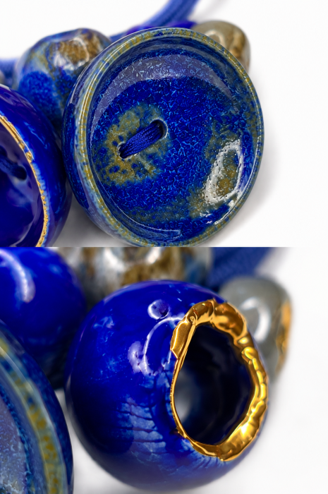 Abyssus – colier statement din ceramică glazurată [2]