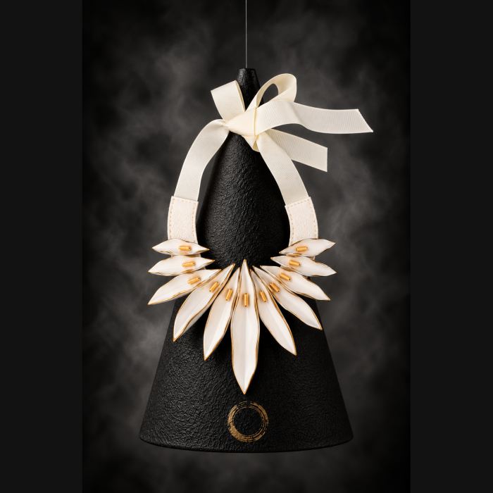 Corola Alba – Colier Statement din Porțelan | Ikigai Ceramic [3]