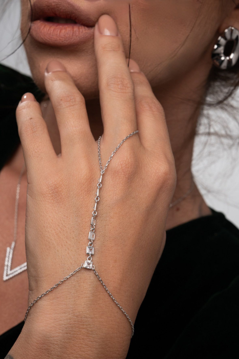 Bratara Chain Hand White [2]