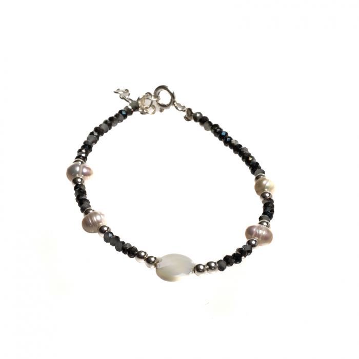 BRATARA handmade pietre de turmalină neagra [1]