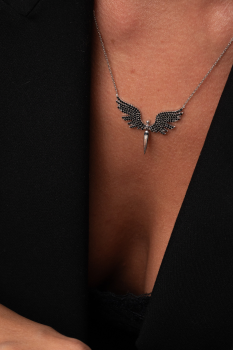 Colier Arhanghelul Mihail Obsidian [2]