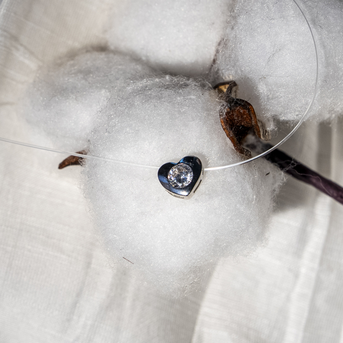 COLIER Choker Crystal Elegance Heart [2]