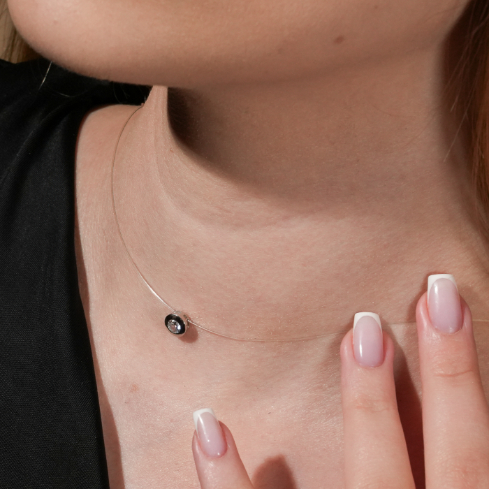 COLIER Choker Crystal Elegance Round [2]