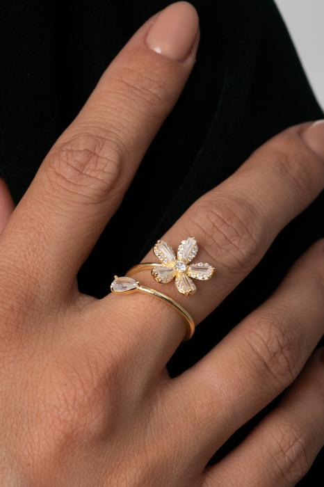 Inel Petal Glow Auriu [3]