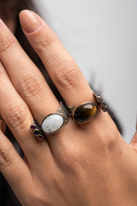 Inel square PIATRĂ CHAMELEON [3]