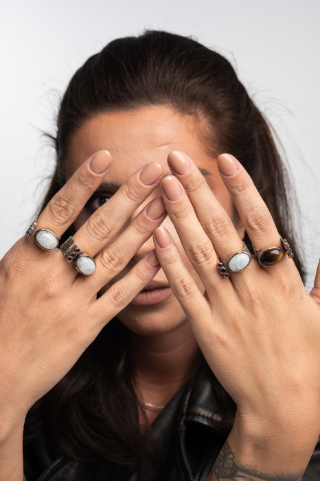 Inel square PIATRĂ CHAMELEON [2]