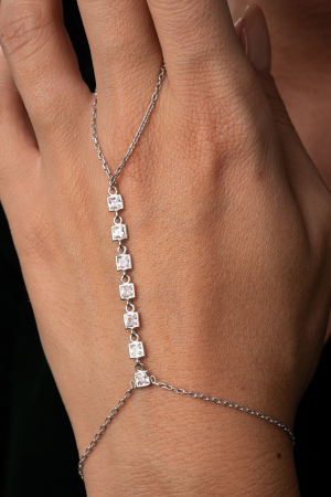 COLECTIA LADY ILSY - Bratara Chain Hand White