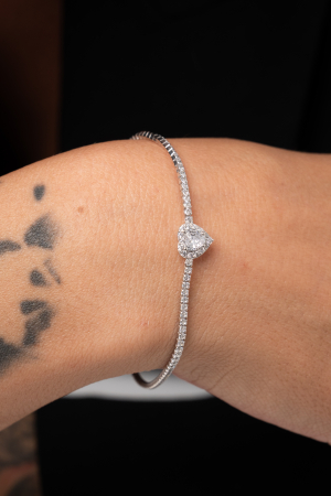 COLECTIA LADY ILSY - Brățară tennis si inima