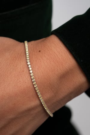 COLECTIA LADY ILSY - Bratara tennis yellow