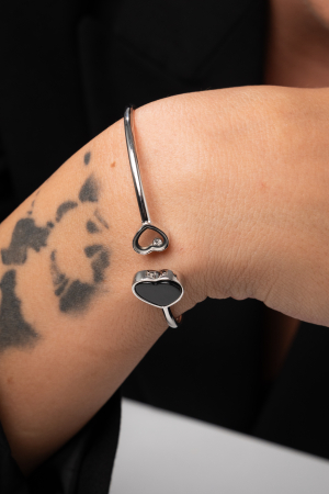 Bratara tip manșetă Black Heart [1]