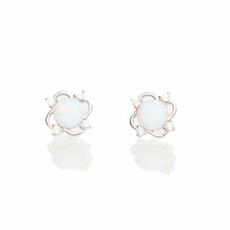 CERCEI MINIMALISTI - CERCEI WHITE OPAL
