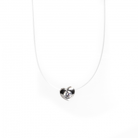 COLIERE SI PANDANTE - COLIER Choker Crystal Elegance Heart