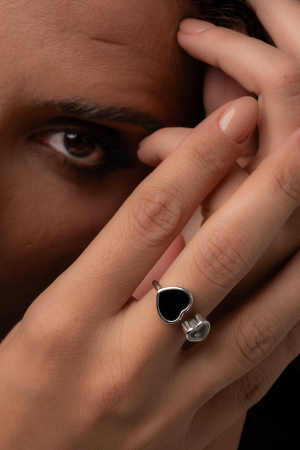 INELE REGLABILE - Inel Twin Hearts