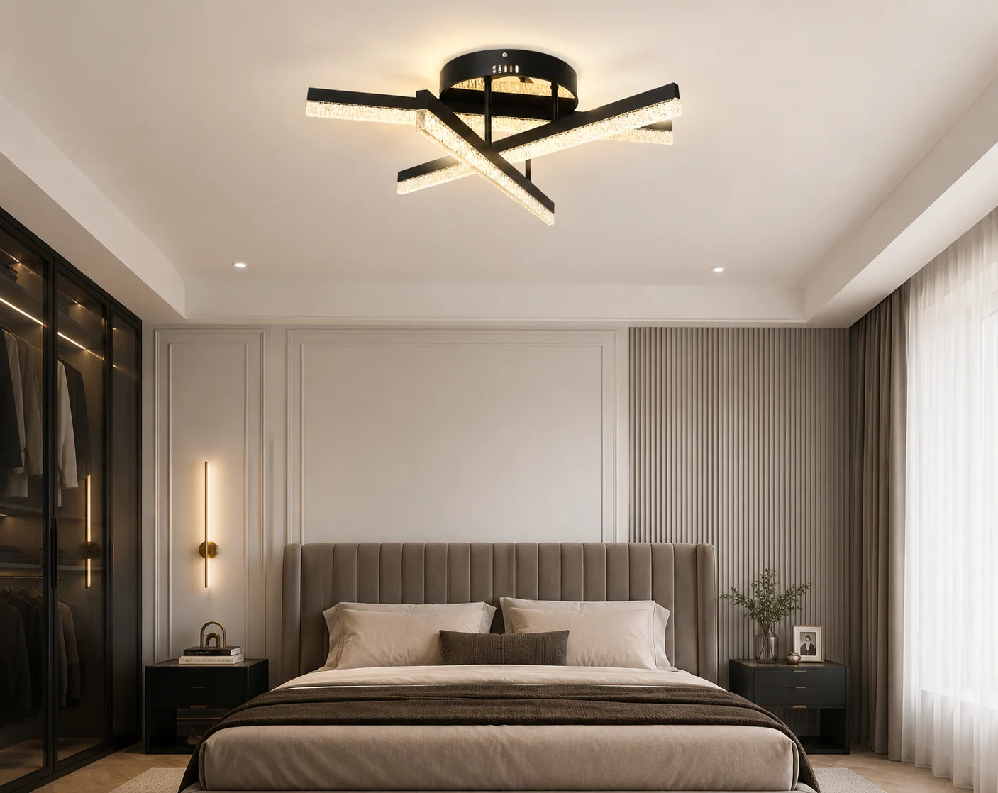 Plafonieră LED WG5131/3 GD – 72W, Auriu, cu Telecomandă [2]