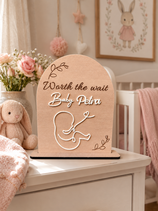 Decor personalizat cu nume – Worth the wait [2]