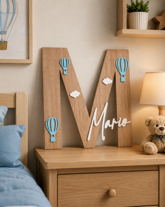 Literă decorativă personalizată –  Baloane cu Aer Cald [2]