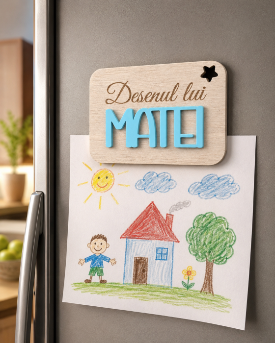 Magnet personalizat pentru desene – „Desenul lui” [2]