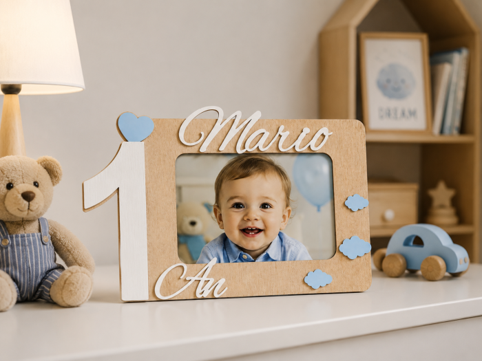 Ramă foto personalizată aniversare – Model Norișori [2]