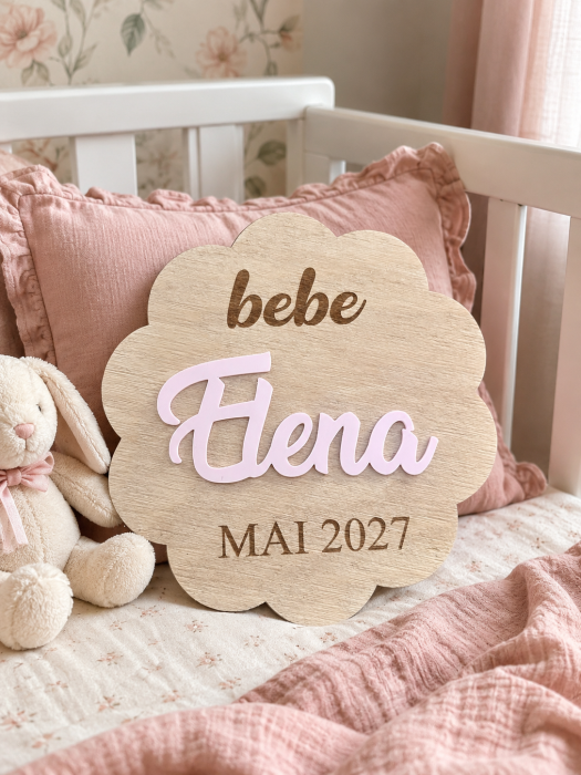 Tăbliță personalizată pentru anunțul sarcinii – Varianta în limba română [2]