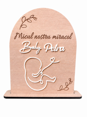 Produse - Decor personalizat cu nume – Micul nostru miracol
