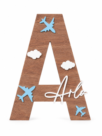 Decor - Literă decorativă personalizată – Avioane