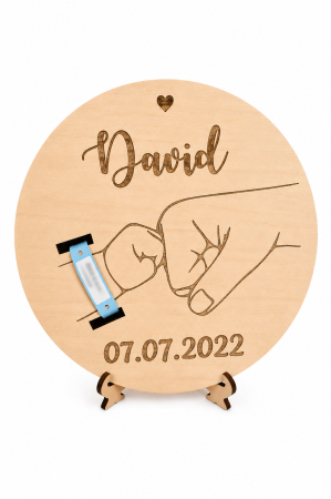 Decor - Suport Personalizat pentru Brățara de Maternitate – Model Prima Atingere