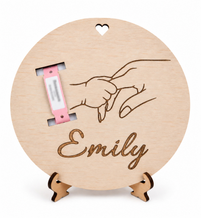 Decor - Suport Personalizat pentru Brățara de Maternitate - Model Prima Legătură