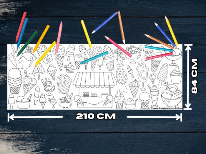 Banner de Colorat Înghețată [2]